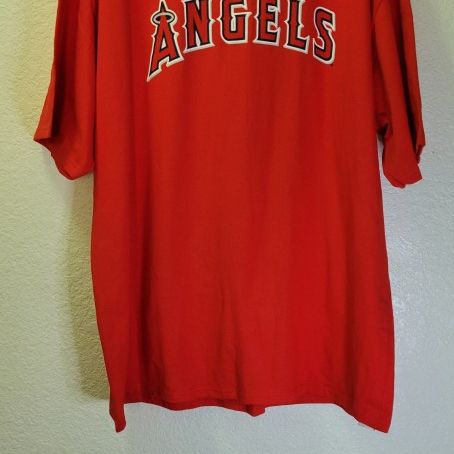 Majestic LA Angels  Of Anaheim Red T-Shirt XXL