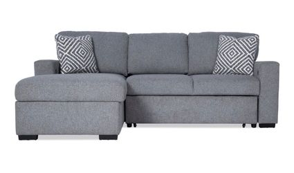 Chaise Sectional with Pop-Up & Pull Out Sleeper