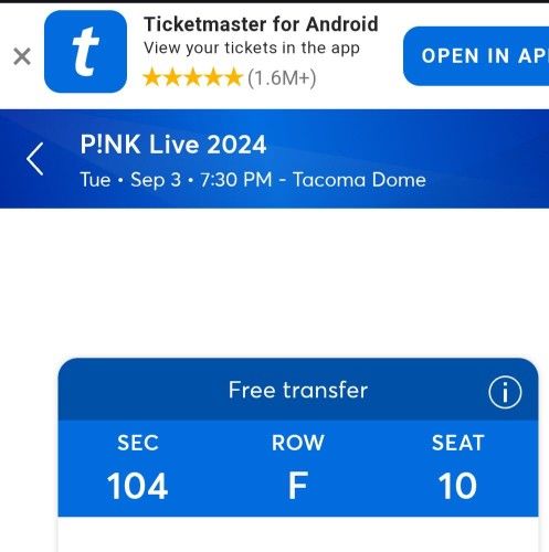Pink Tickets!