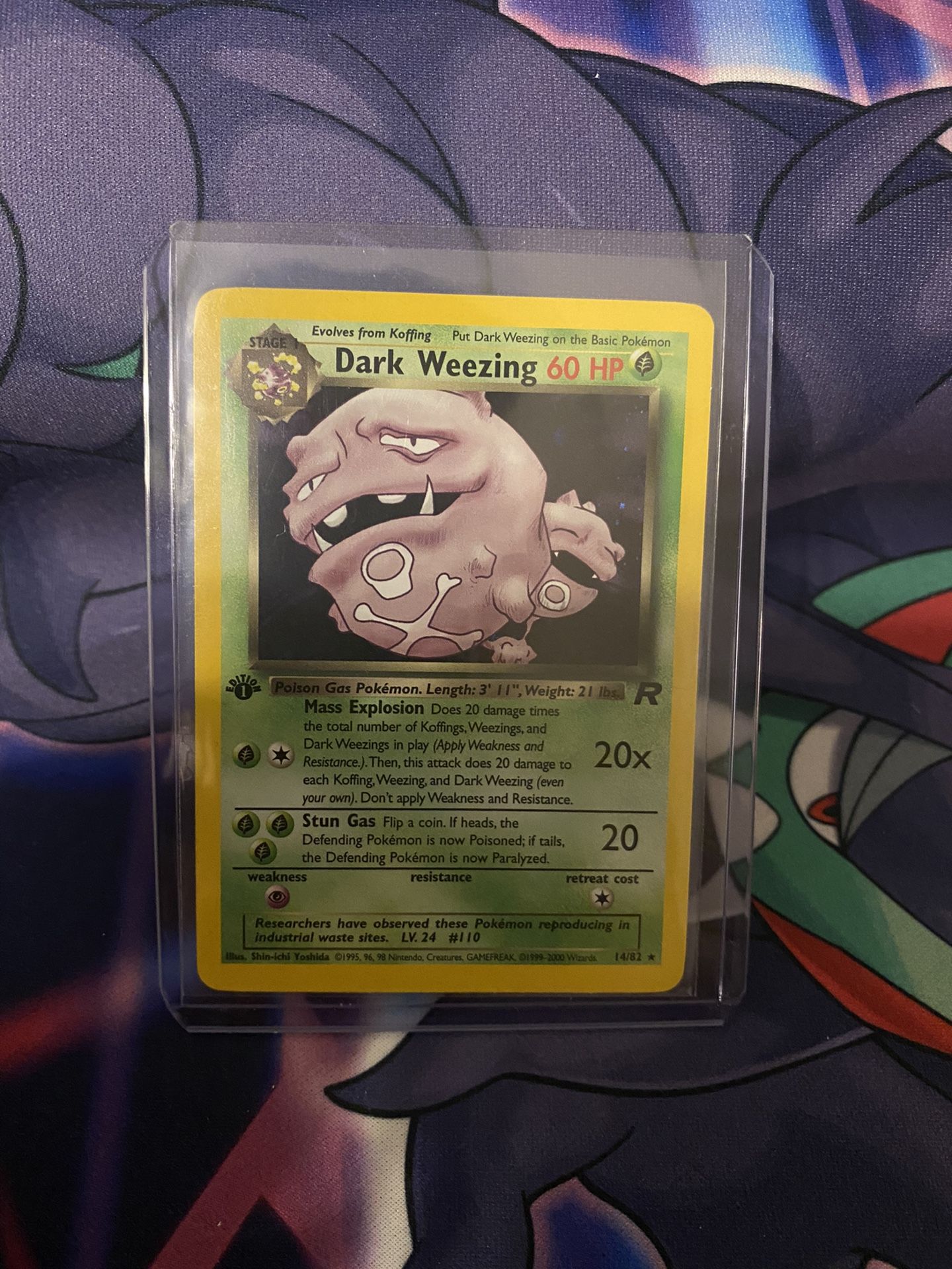 Dark Weezing 1st Edition Holo 14/82