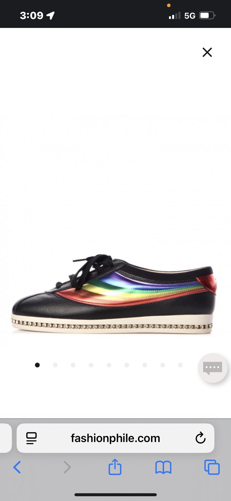 Web Accent Glitter Sneakers Women's Gucci Shoes