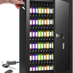 125 Key Lock Box Wall Mount with Anti-Theft Deposit Key Slot