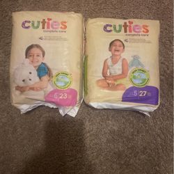 Cuties Diapers Size,5 And 6