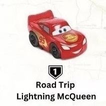 (NEW) 2022 McDonald’s Happy Meal Disney/Pixar Cars on the Road Toy #1 Road Trip Lightning McQueen (PERFECT FOR VALENTINES DAY)
