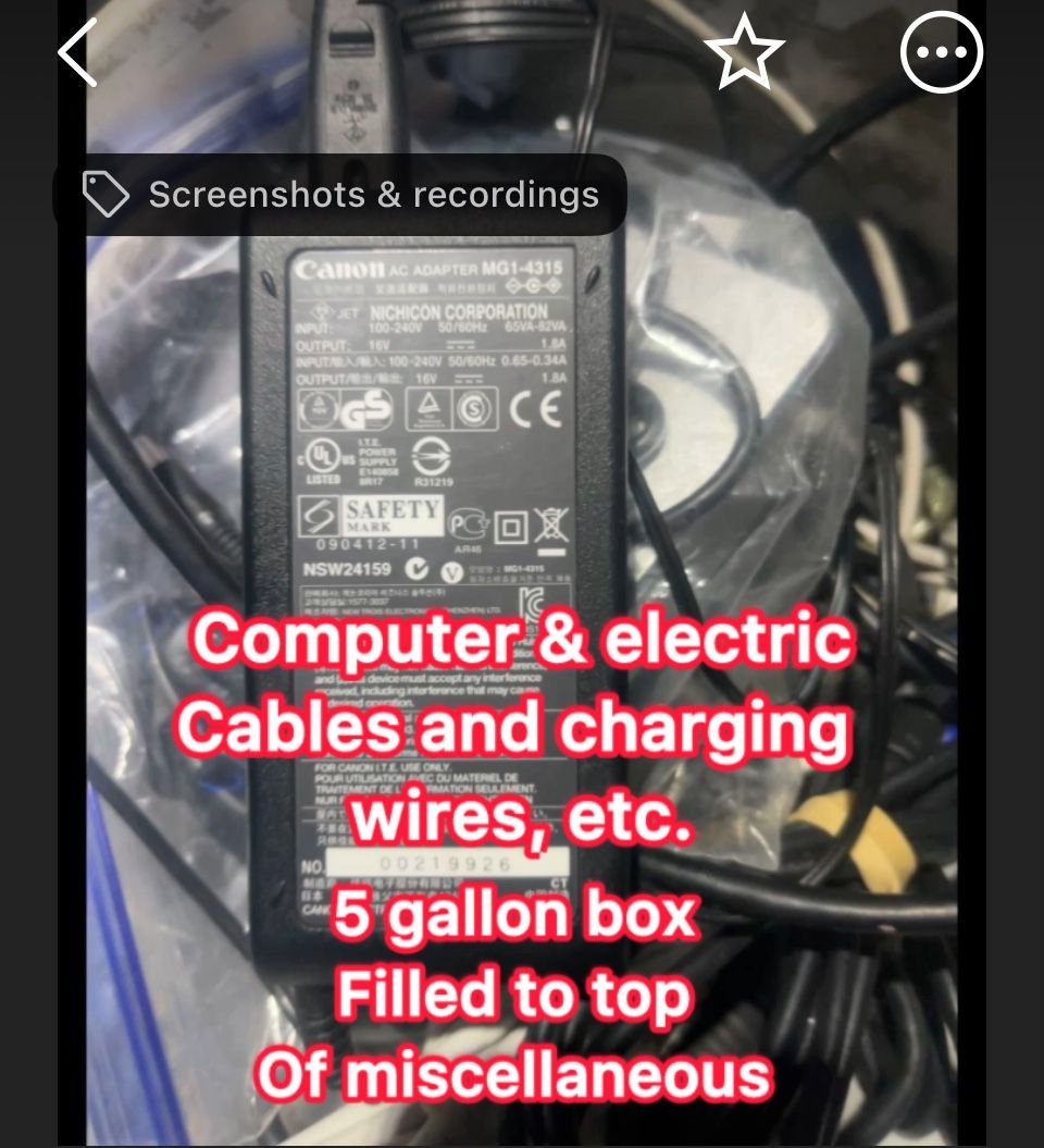 Miscellaneous Charger And Laptop Cords