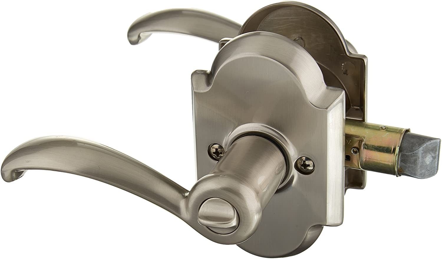 Kwikset 730AUL 15 6AL RCS 97300-809 Austin Bed/Bath Lever, Satin Nickel