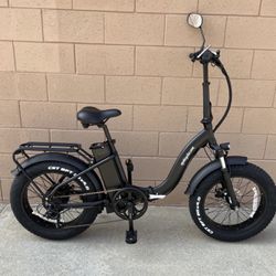 Sgvbicycles 48V 750W13AH 20" x4.0 Step-Thru Folding Fat Tire E-Bike