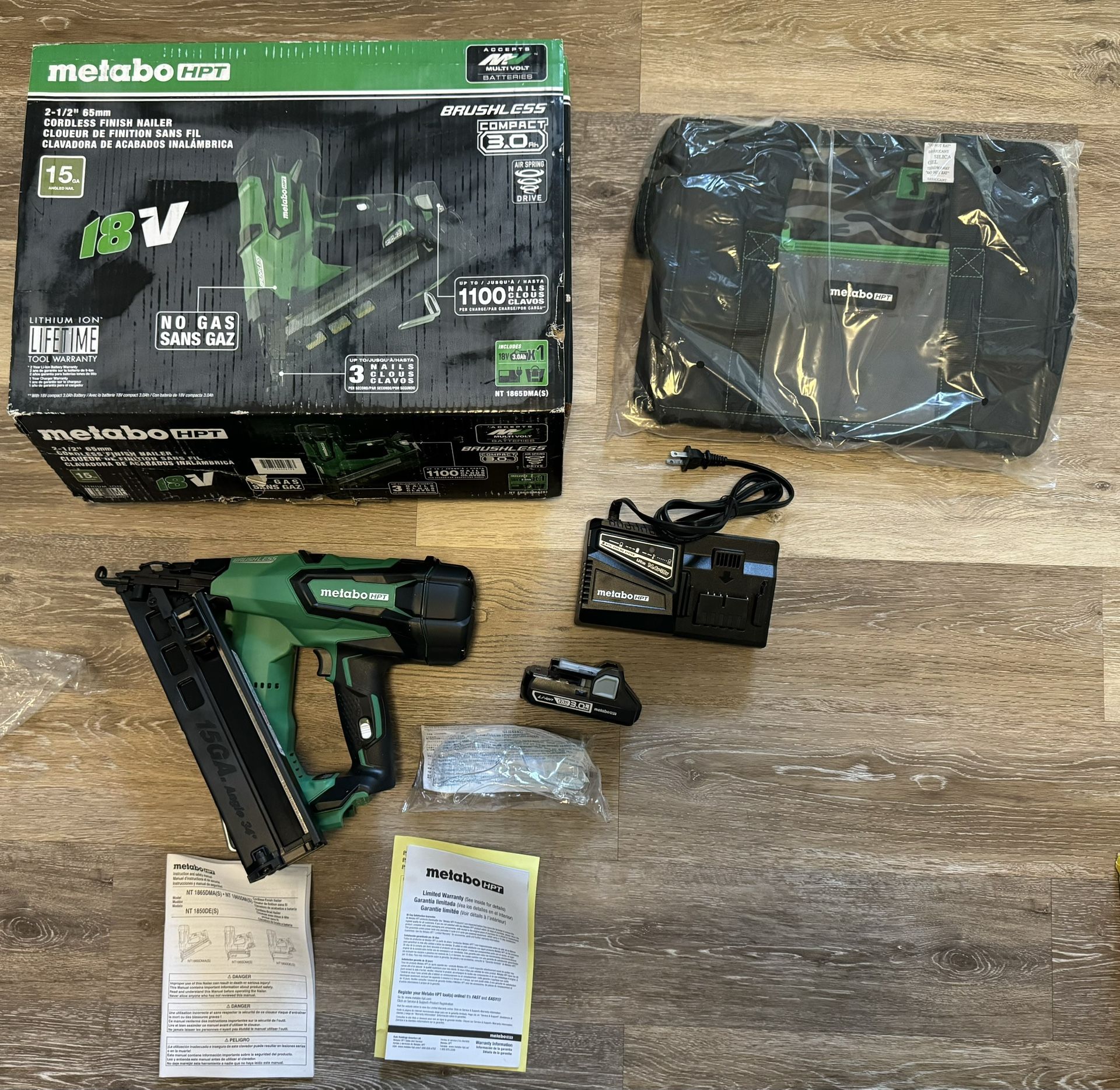Metabo HPT 15 GA Finish Nailer Kit