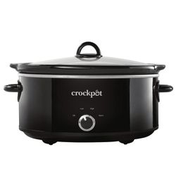 Crock-Pot Manual 7-Quart Slow Cooker, Black