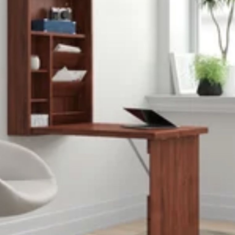 Walk Mount Foldable Study Desk - Very Easy To Install