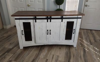 Beautiful 60” farmhouse/rustic tv stand
