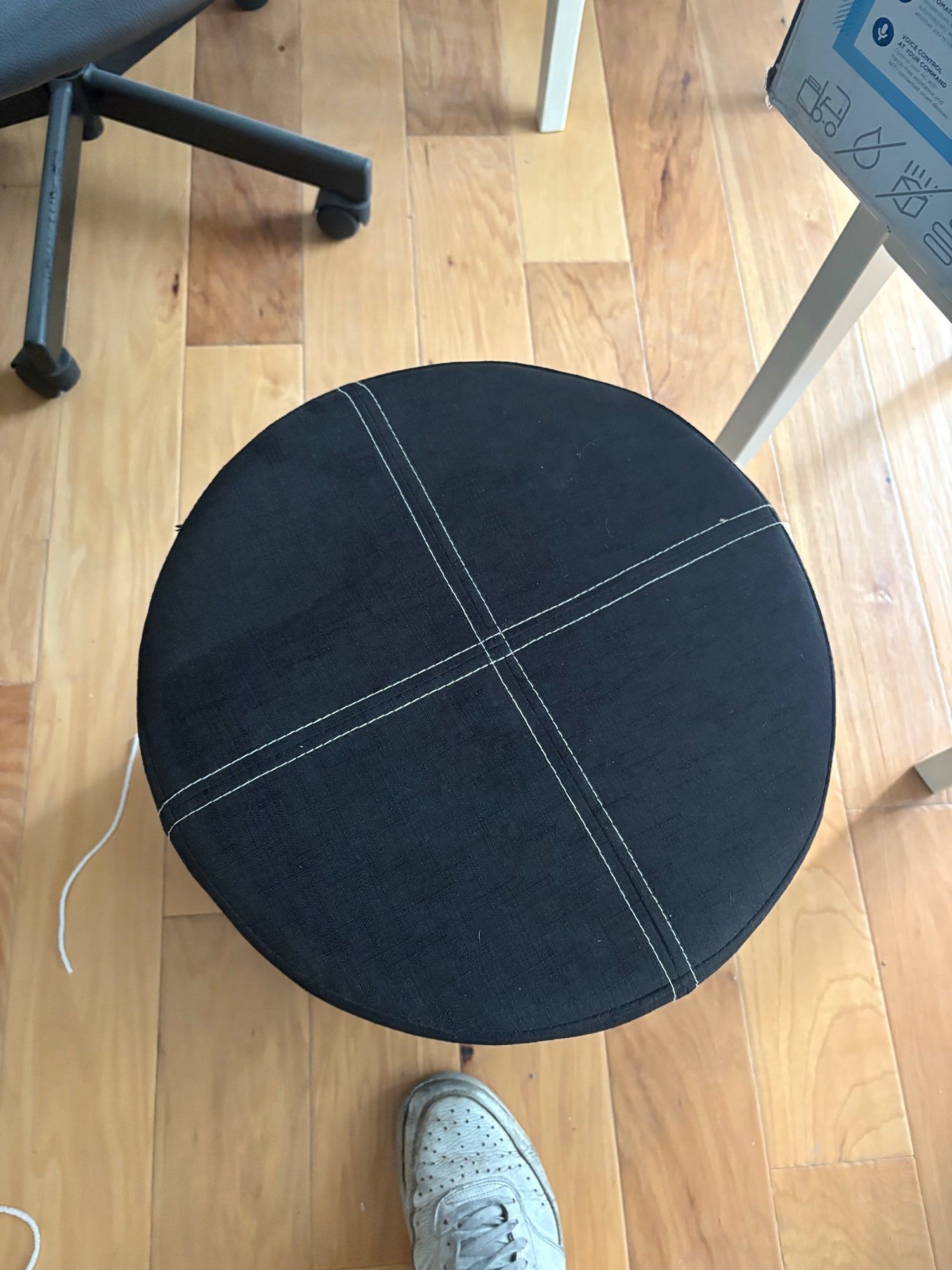 Stylish Round Upholstered Ottoman