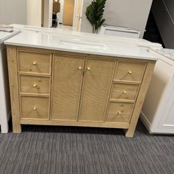 48” Bathroom Vanity In Wood Color