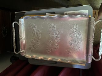 Aluminum Serving tray with Handles