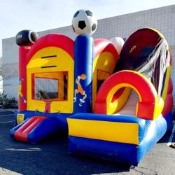 Sports Combo Bounce House With Slide