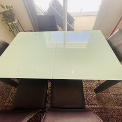 Dining Table With Five Chairs