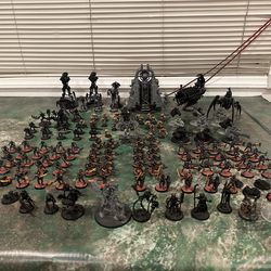 Necrons 40k Tabletop Wargaming Miniatures Army Lot Partialy Painted