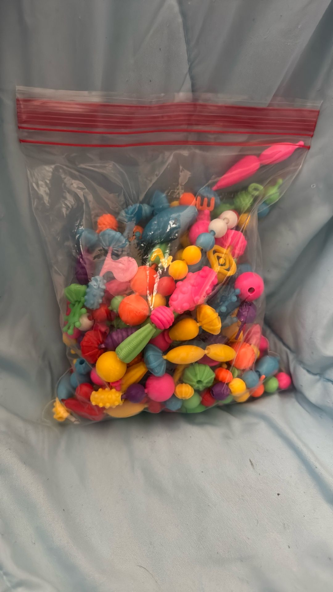 Large Chunky Kids Craft Beads Lot – Bright Colors – Great for Jewelry Making