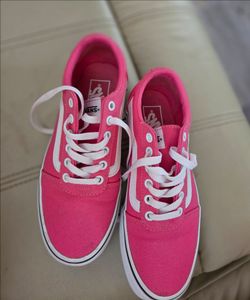 Vans Low-Top Pink Canvas Sneakers