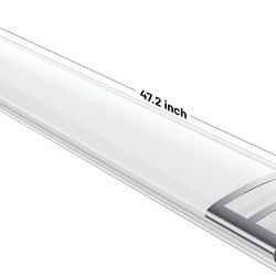 ANTLUX 4ft led Light Fixture 50W 5600lm LED Linear Flush Mount Light, 4000K, 4 Foot led Kitchen Ceiling Light fixtures for Living Room, Laundry, Repla