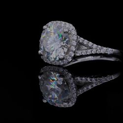DIAMOND MOISSANITE ENGAGEMENT RING | PROMISED RING