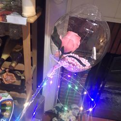 Inflatable Led Balloon With Rose