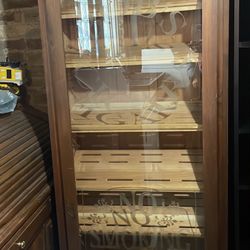 6ft Tall Cigar Cabinet 