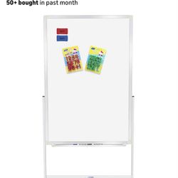 H-Qprobd 24"x36" Dry Erase Board W/ Stand - Adjustable Height Magnetic Wheels New In Box 