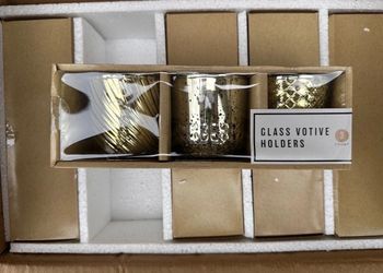 15 Glass Votive Candle Holders!