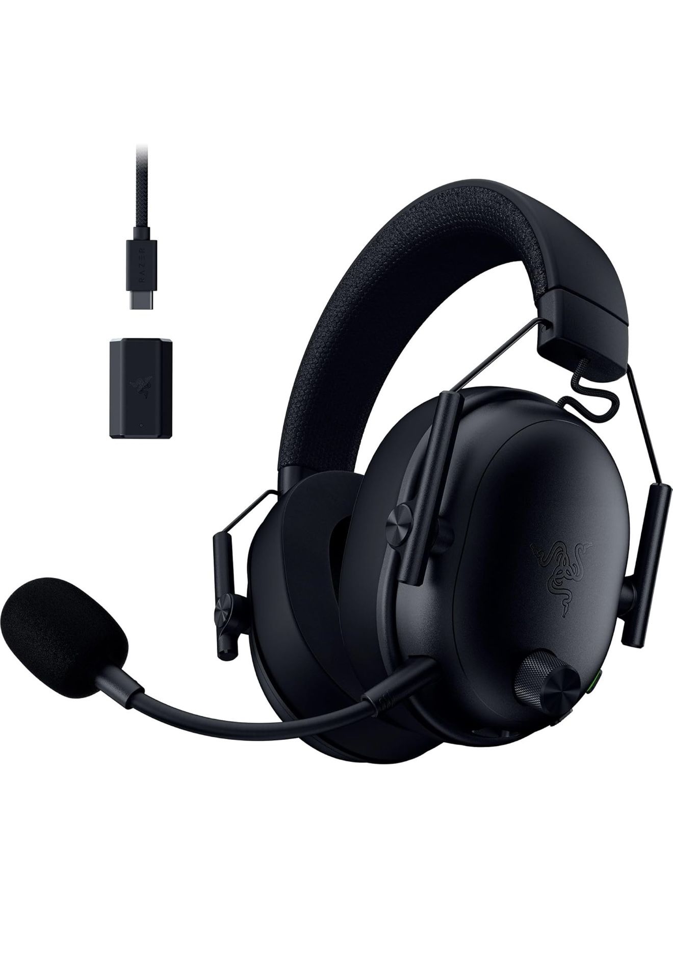 Razer BlackShark V3 Wireless Gaming Headset for PC: 50mm Drivers - Super Wideband Mic - 2.4 GHz, Bluetooth, USB - Works with Mac, PS5, Nintendo Switch