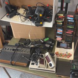 Old Atari   Intelliviion II Sega Commodore 64 Coleco Games Console