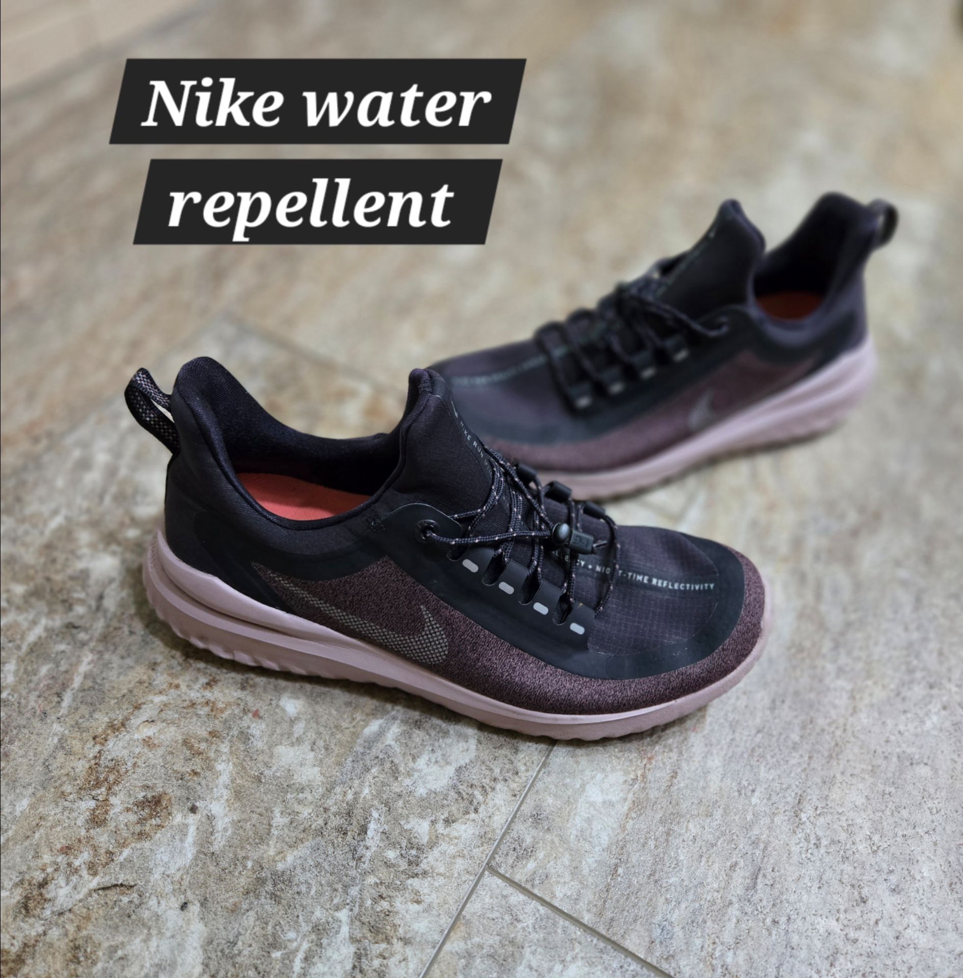 WATER REPELLANT NIKE RUN RIVAL WOMENS SZ 8