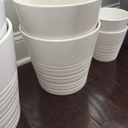 White Pots 6” 5.00 Each