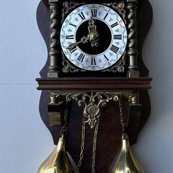  Small Dutch Wall Clock from Early 20th-Century Stylized as Staarta Clocks