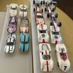 Vintage 1960’s Aurora Cigar box Diecast Toy Cars