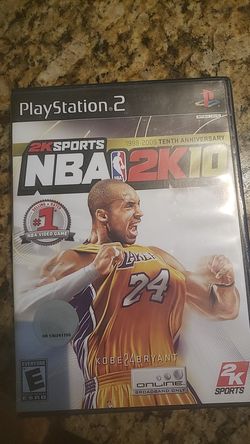 Ps2 2k10 tenth anniversary kobe edition