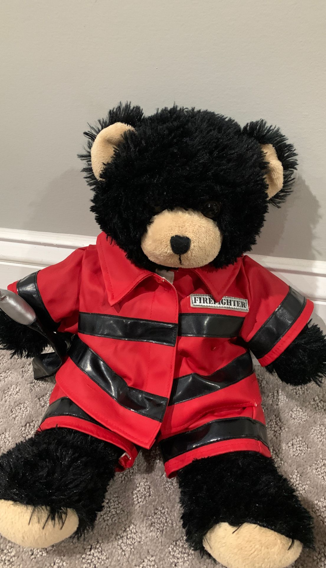 Fire fighter stuffed animal build a bear