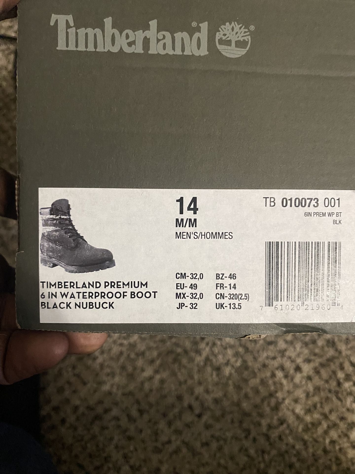 Timberland Boots Size 14