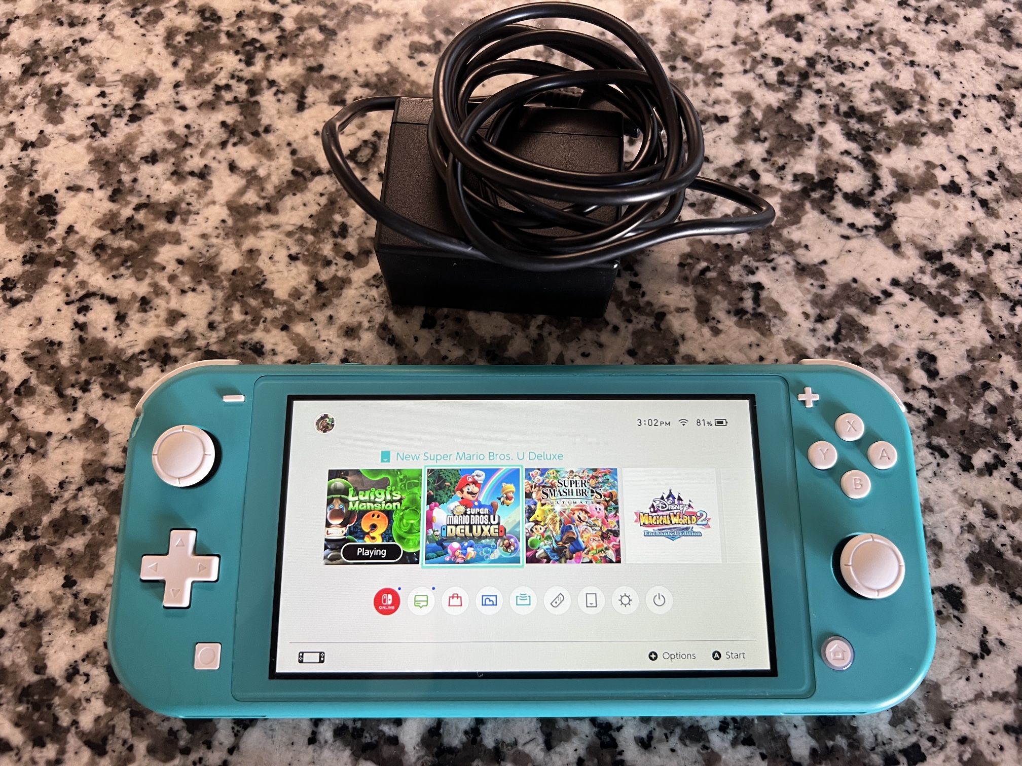 Nintendo Switch Lite With Charger Includes New Super Mario Bros Deluxe Luigi’s Mansion 3