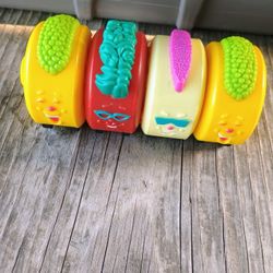 Vintage CARLS JR Kids Meal PINEAPPLE LIFESAVERS Rockin' Wheelin' 1995 Promo CANDY TOY