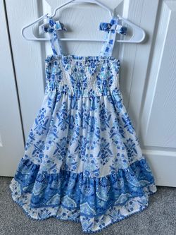 Beautiful linen girl dress size 5, 6, 7, 8