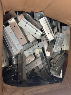 Box of brackets 4” x 1” x 1”