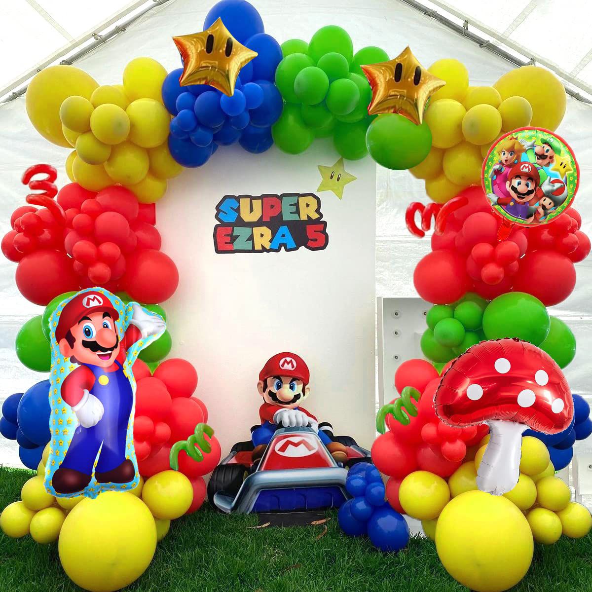 Mario Balloon Garland Arch Kit