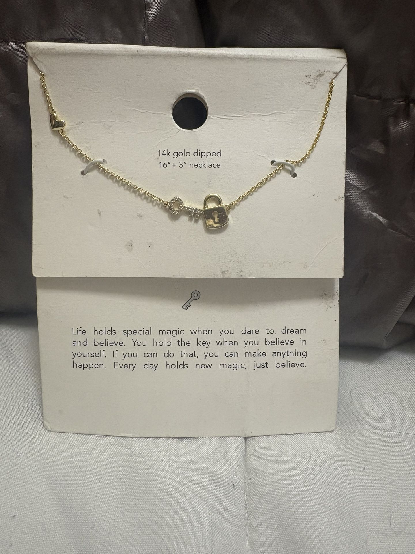 14k Gold Dipped Locket Necklace