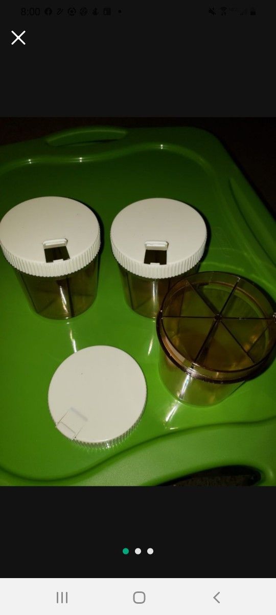 💖NEW 3 LARGE SEPERATING JARS FOR CRAFTS, KITCHEN AND MORE