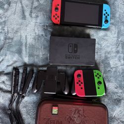 NINTENDO SWITCH W/ GAMES & EXTRA JOYCONS & !!!!!!DOCK!!!!!!!