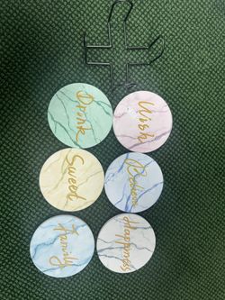 LIFVER Terrazzo Coasters for Drinks + LIFVER Sandstone Coasters for Coffee Table