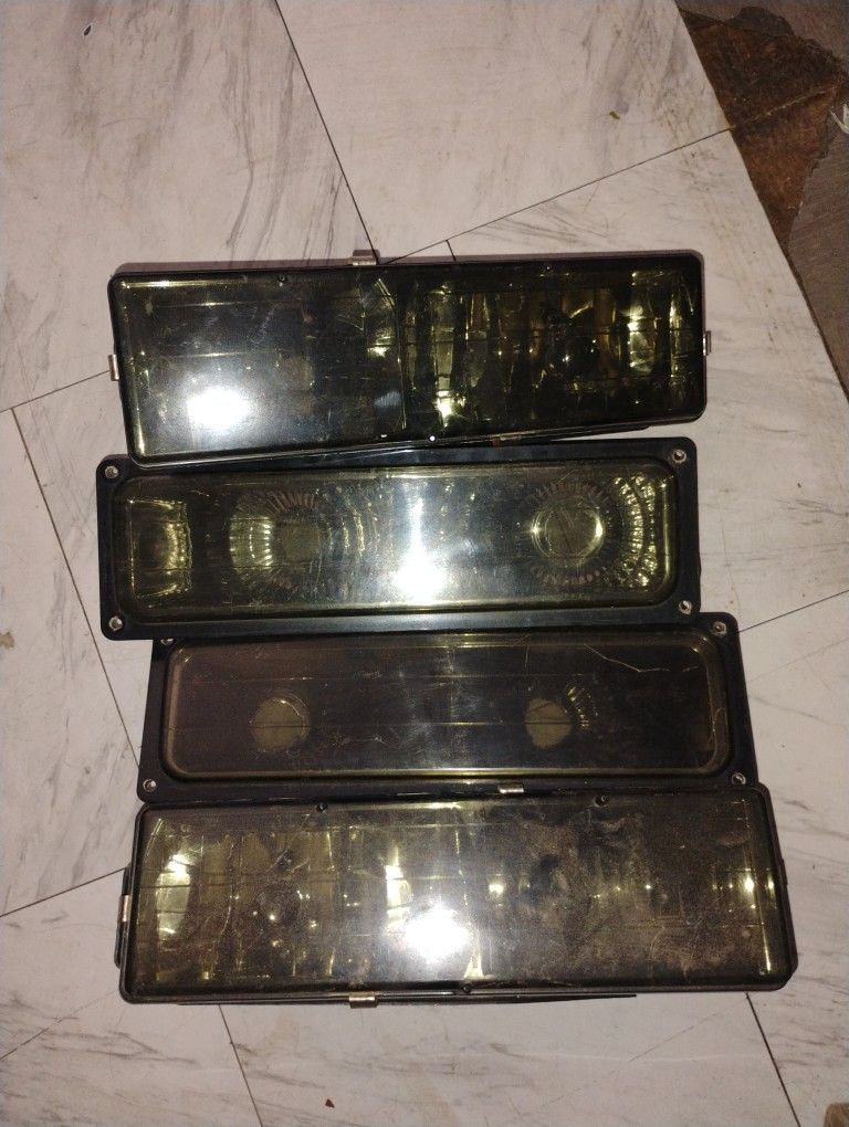 88-95 GMC SIERRA SMOKED HEADLIGHT SET