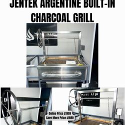 Jentek Argentine Built-In Charcoal Grill