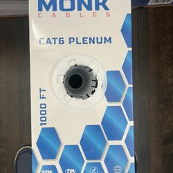 Monk Cables CAT6 Plenum 